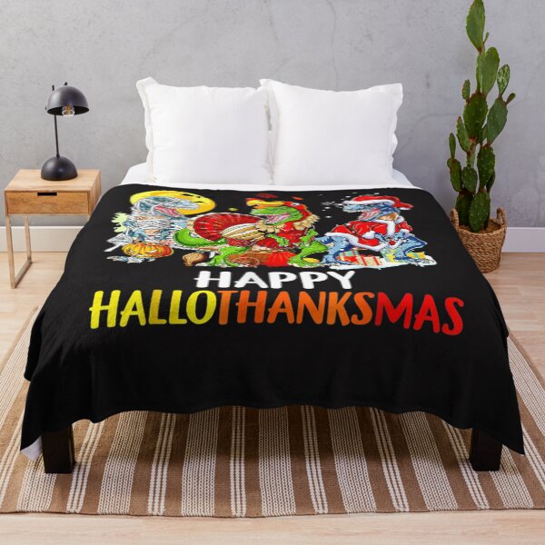 Item preview, Happy Hallothanksmas Thanksgiving Dinosaur T Rex Turkey designed and sold by William Parker.