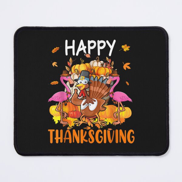 Item preview, Happy Thanksgiving Cute Adorable Flamingos Turkey Pumpkin designed and sold by William Parker.
