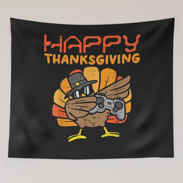 Item preview, Happy Thanksgiving Dabbing Gamer Turkey Kids Boys Girls Men designed and sold by William Parker.