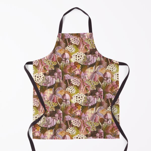 Item preview, Stilt houses in the jungle designed and sold by Alessandro Remo Mazzoni Remotextiles.