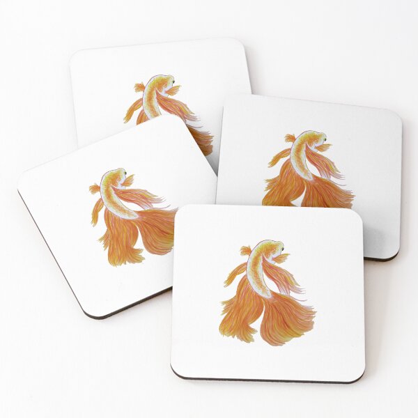 Item preview, Fancy Orange Fish, white background designed and sold by Bridget Vincent.