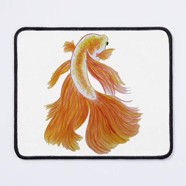 Item preview, Fancy Orange Fish, white background designed and sold by Bridget Vincent.