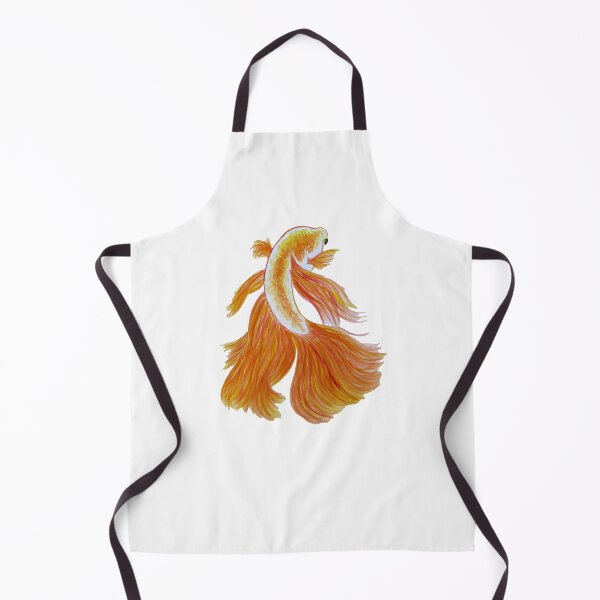 Item preview, Fancy Orange Fish, white background designed and sold by Bridget Vincent.