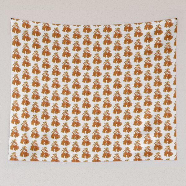 Item preview, Fancy Orange Fish, white background designed and sold by Bridget Vincent.