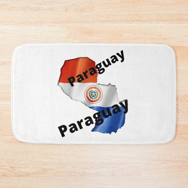 Item preview, Paraguayan Pride, Flag-Inspired Map designed and sold by Tienda-Vane.