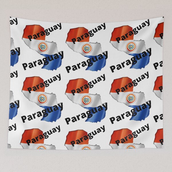 Item preview, Paraguayan Pride, Flag-Inspired Map designed and sold by Tienda-Vane.