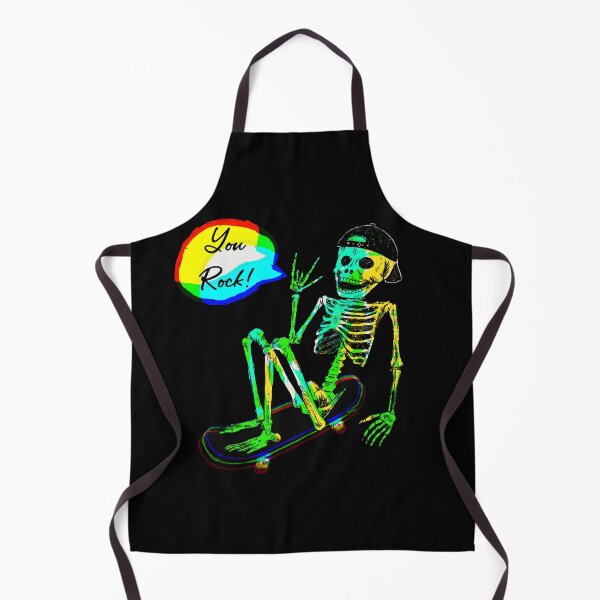 Item preview, Colourful Skeleton on a skateboard  designed and sold by COSMIC-SHAME.