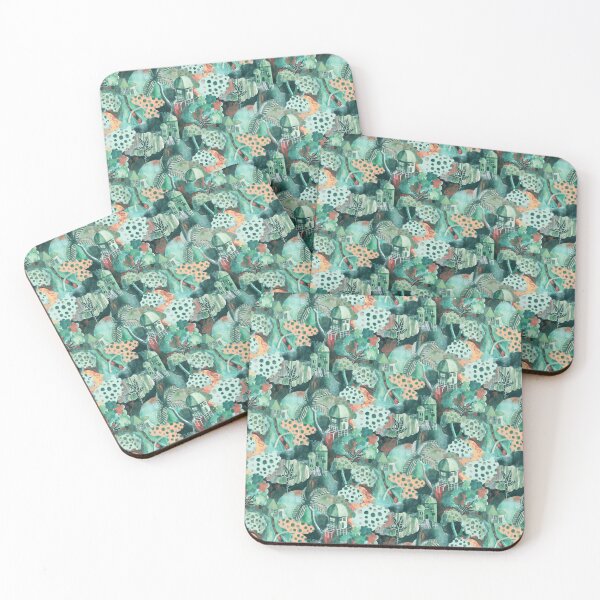 Item preview, Stilt houses in the jungle designed and sold by Alessandro Remo Mazzoni Remotextiles.