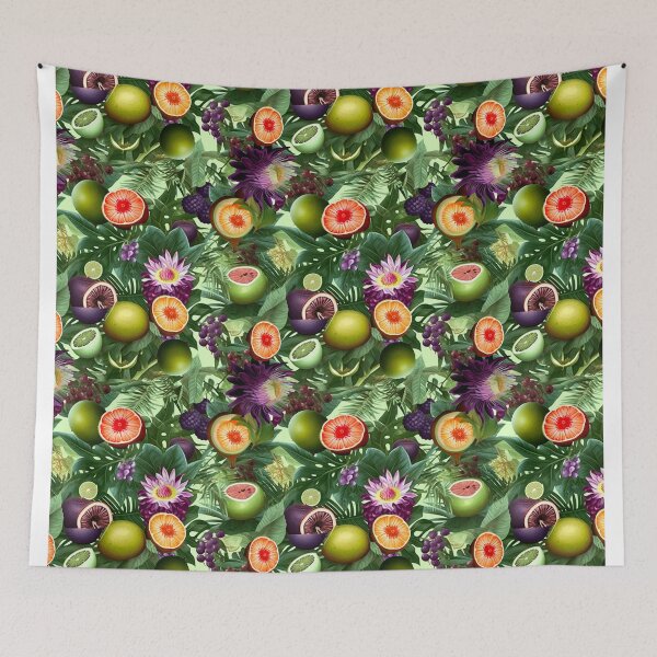 Item preview, Passion fruit fantasy purple designed and sold by Alessandro Remo Mazzoni Remotextiles.