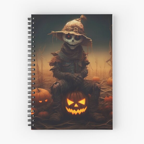 Item preview, Scarecrow skull boy in his pumpkin patch designed and sold by PsionicVoid.