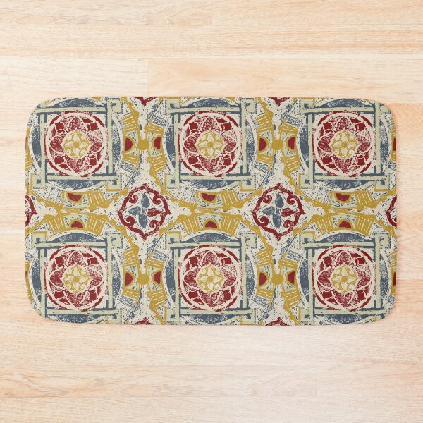 Item preview, Woodblock print medallion designed and sold by Alessandro Remo Mazzoni Remotextiles.