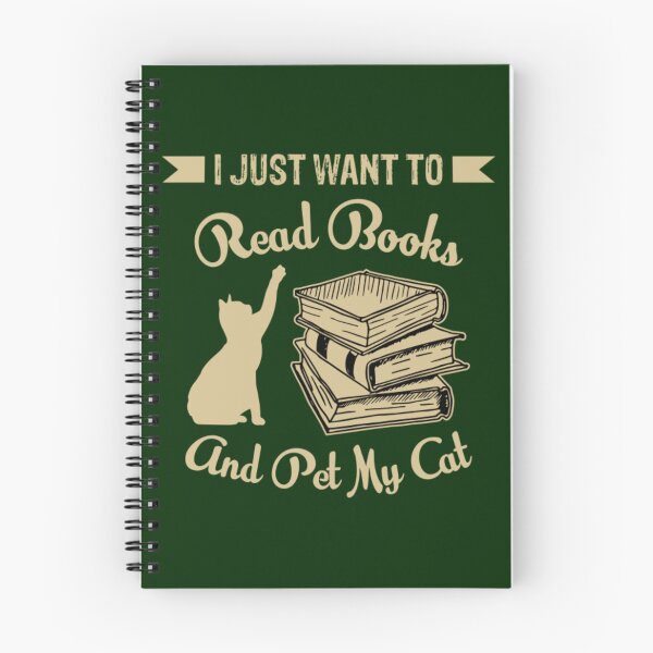 Item preview, I Just Want To Read Books And Pet My Cat designed and sold by santosswoodson.