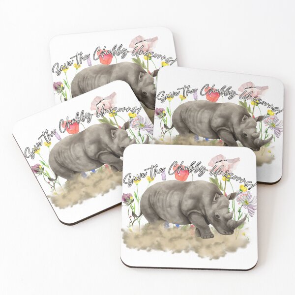 Item preview, Save the Chubby Unicorns Floral designed and sold by bri-creative.