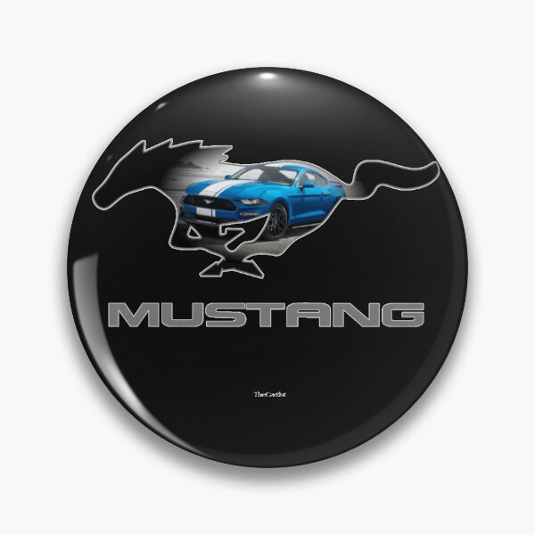 Item preview, Ford Mustang GT Logo Emblem Design (Blue On Black) 1 designed and sold by KenzlieCawle.