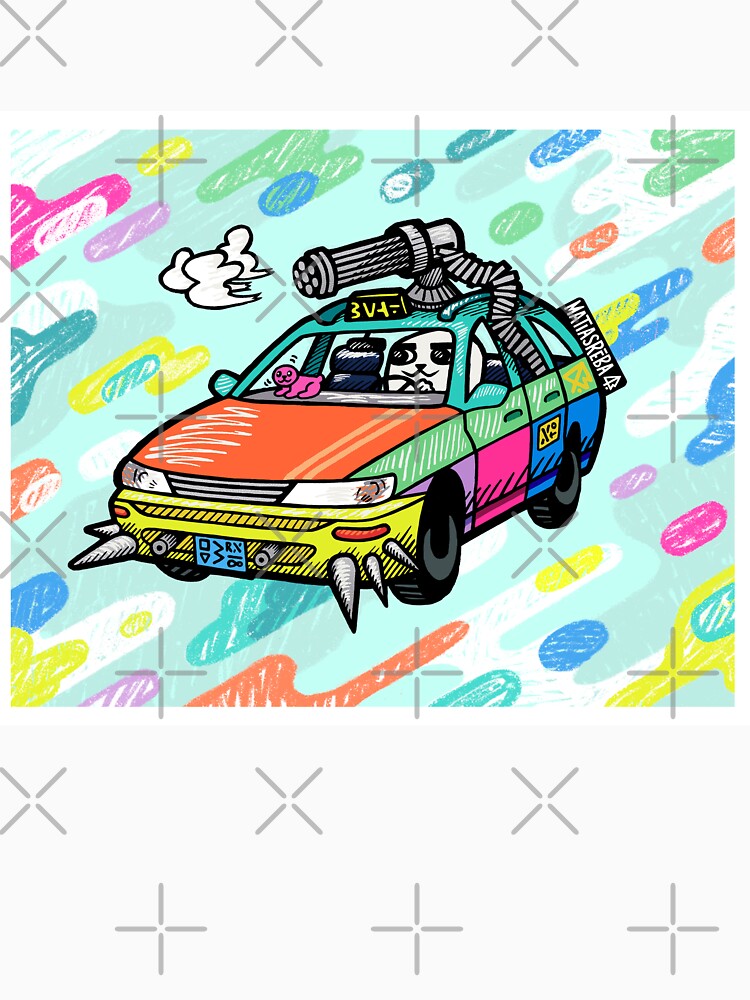 Thumbnail 7 of 7, Classic T-Shirt, Rainbow Cannon Car designed and sold by matiasreba.