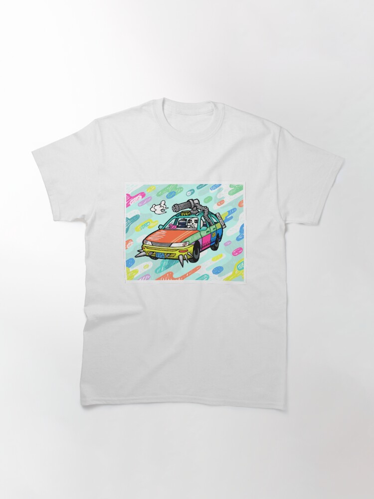 Thumbnail 3 of 7, Classic T-Shirt, Rainbow Cannon Car designed and sold by matiasreba.