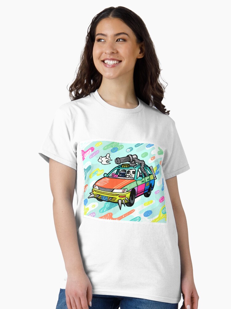 Thumbnail 1 of 7, Classic T-Shirt, Rainbow Cannon Car designed and sold by matiasreba.