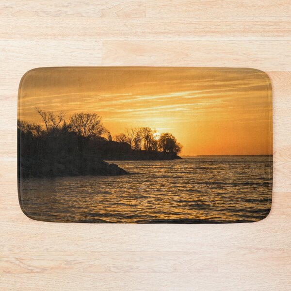 Item preview, Behind Bare Trees - Sunrise on the Shore of Lake Ontario in Toronto designed and sold by Georgia Mizuleva.