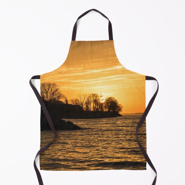 Item preview, Behind Bare Trees - Sunrise on the Shore of Lake Ontario in Toronto designed and sold by Georgia Mizuleva.