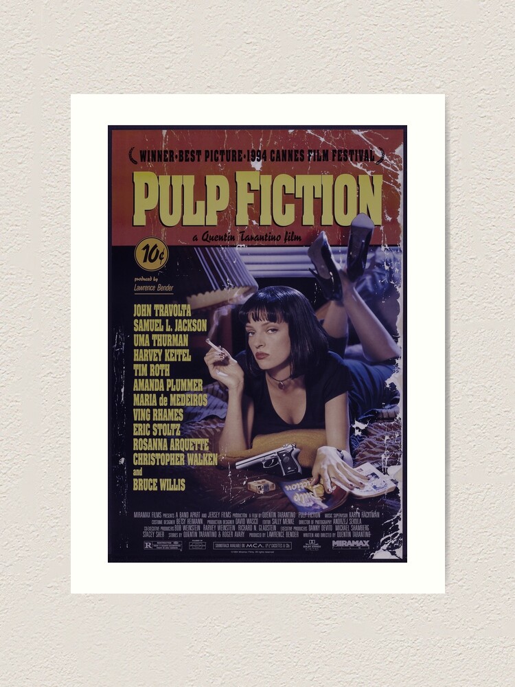 PULP FICTION UMA CANVAS PICTURE PRINT WALL ART HOME DECOR FREE DELIVERY