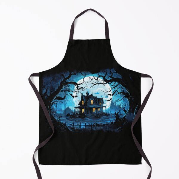 Item preview, Moonlit Halloween Haunted House in the Woods designed and sold by Gsallicat.