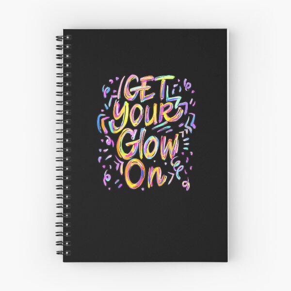 Item preview, Get Your Glow On Retro Colorful Quote Group Team Tie Dye designed and sold by MissRasheedHam.