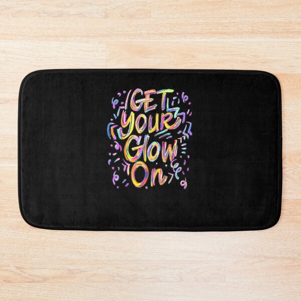 Item preview, Get Your Glow On Retro Colorful Quote Group Team Tie Dye designed and sold by MissRasheedHam.