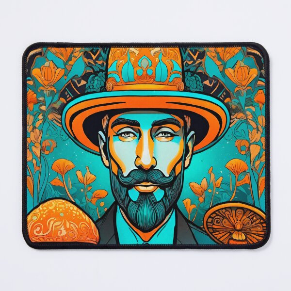 Item preview, Mushroom Reverie: The Elegant Man in Nature's Embrace designed and sold by Ultra7songeng.