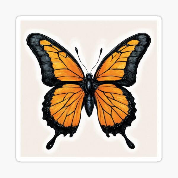 Butterfly Sticker 3x3 Sticker