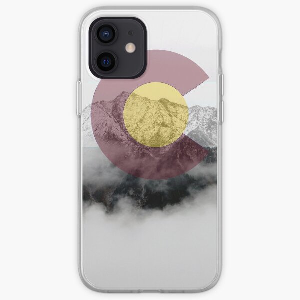 Colorado Flag Mountains Snow - Colorful Colorado iPhone Soft Case