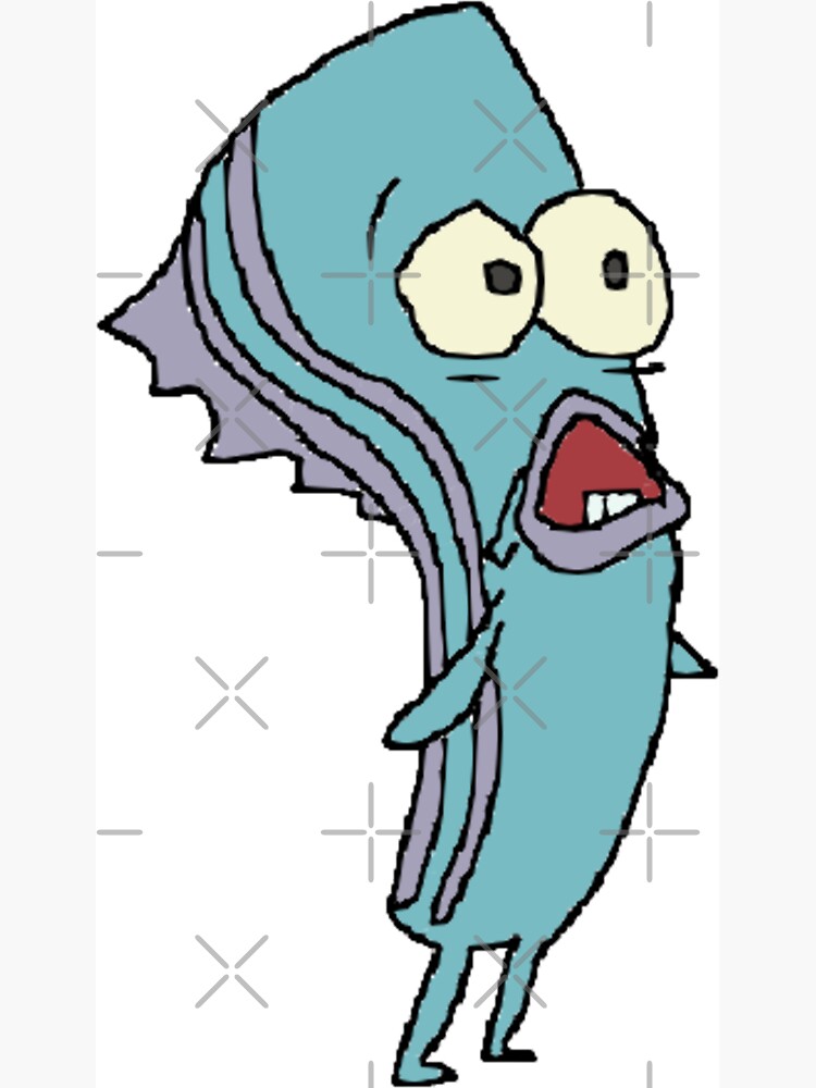 Crying Fish Spongebob Style | Magnet