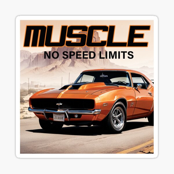 Sports Car Sticker 3x3 Sticker