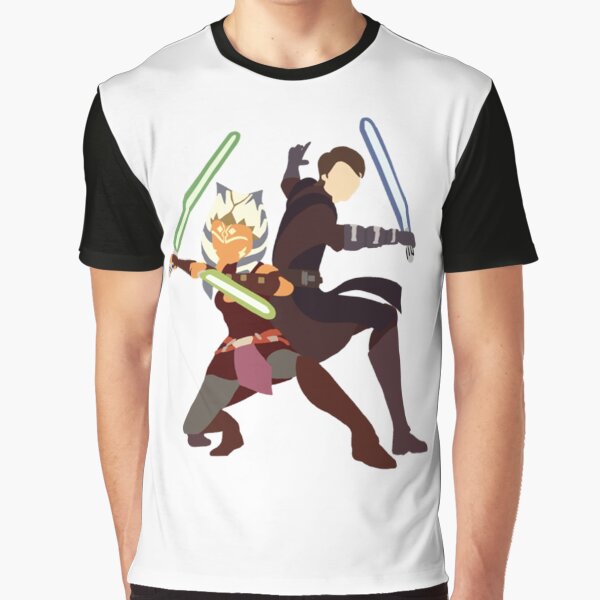Vista previa del artículo con la obra «Anakin y Ahsoka», diseñado y vendido por cleokemper.