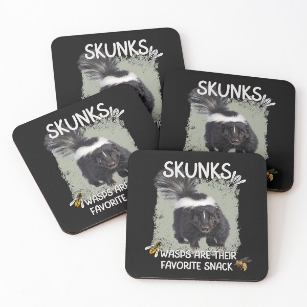 Item preview, Skunks ~ Wasps Are Their Favorite Snacks Design designed and sold by EarthArtDesigns.