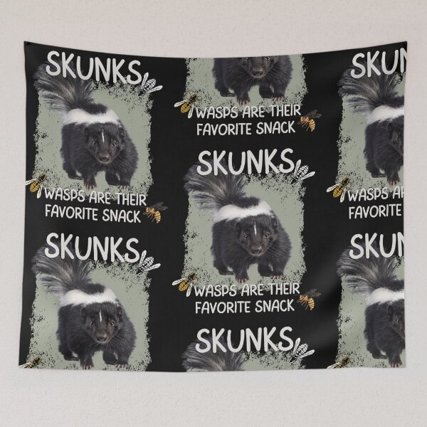 Item preview, Skunks ~ Wasps Are Their Favorite Snacks Design designed and sold by EarthArtDesigns.
