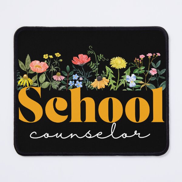 Item preview, school counselor (Retro/ flowers) designed and sold by Oreo2020 Creations.