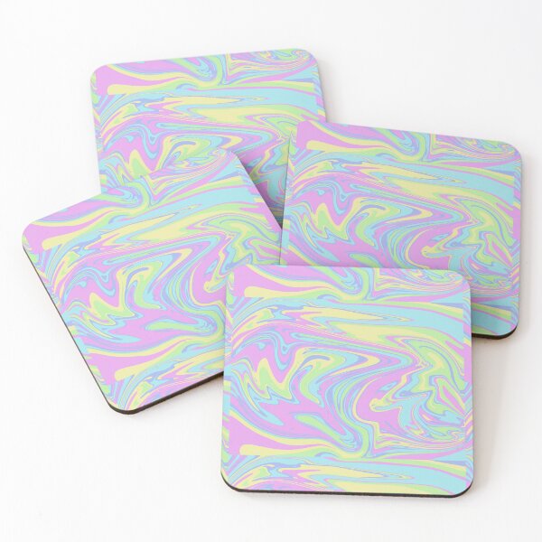 Item preview, Pastel trippy aesthetic abstract designed and sold by Silly Stickers Etc..