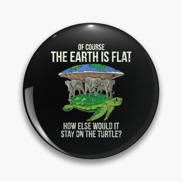 Artikelvorschau, Flat Earth SocietySchildkröten-Elefanten-Männer-Frauen-Geschenk entworfen und verkauft von codadhaven.
