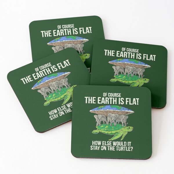 Item preview, Flat Earth SocietyTurtle Elephants Men Women Gift  designed and sold by codadhaven.