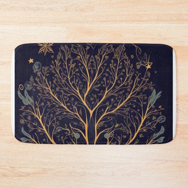 Item preview, "Cosmic Tree Leaves Vector Pattern" designed and sold by FemmeFlair.