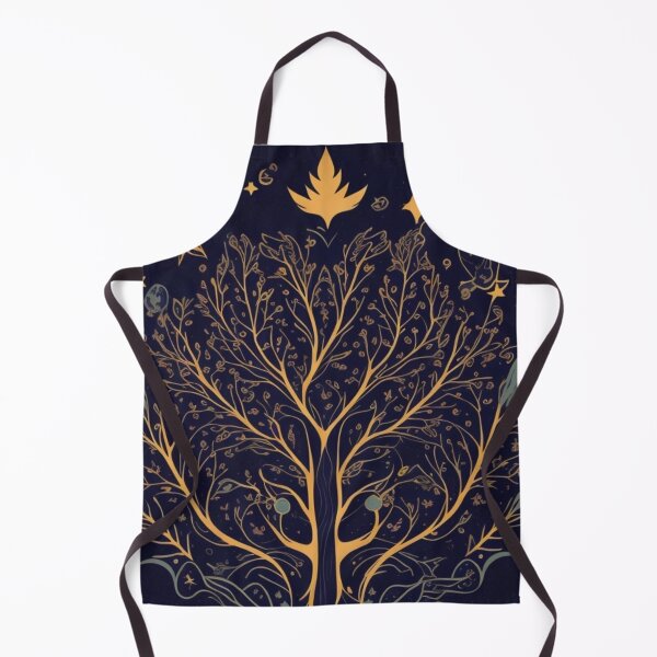 Item preview, "Cosmic Tree Leaves Vector Pattern" designed and sold by FemmeFlair.