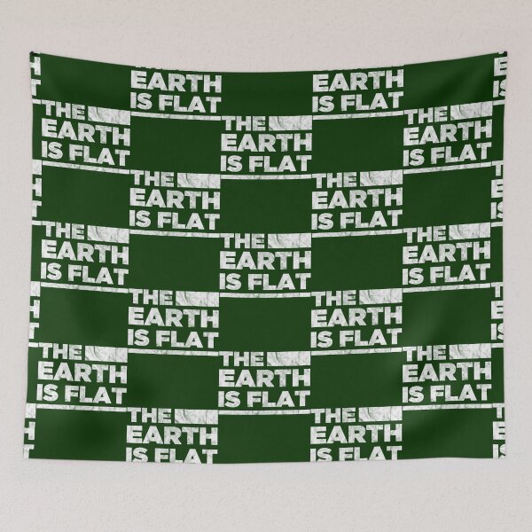 Item preview, The Earth Is Flat Earth Society Conspiracy Theory designed and sold by codadhaven.