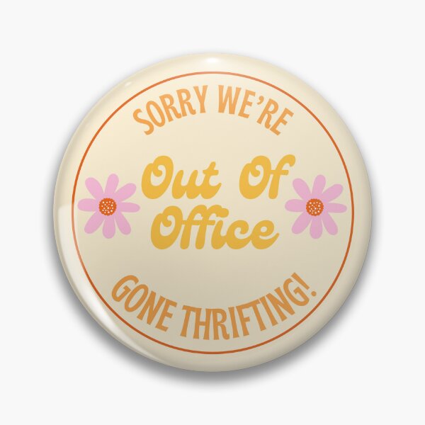 Item preview, Groovy Out of Office Gone Thrifting Pink Flower designed and sold by Neeshki.