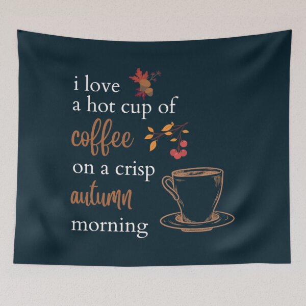 Item preview, I love a hot cup of coffee on a crisp autumn morning shirt designed and sold by TheAnimeFactor.