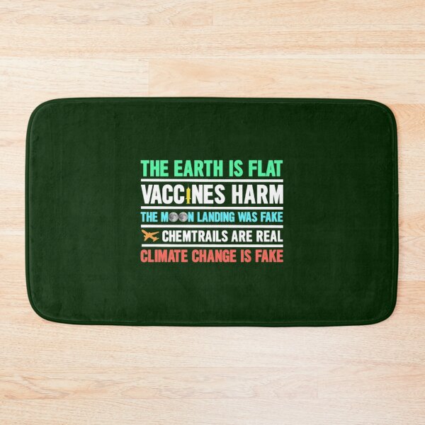 Item preview, The Earth Is Flat Vaccines Harm Chemtrails Mask T designed and sold by codadhaven.