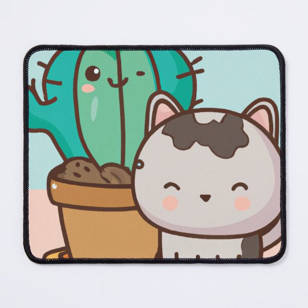 Item preview, Cute Cat With Cactus Plant designed and sold by Wiss2Arts.