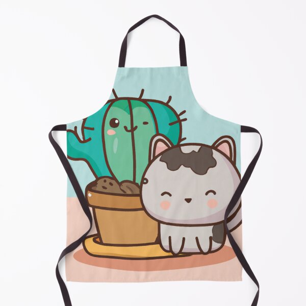 Item preview, Cute Cat With Cactus Plant designed and sold by Wiss2Arts.