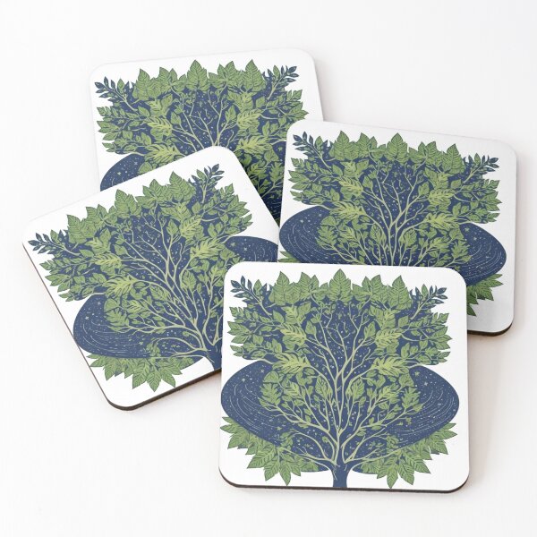 Item preview, "Galactic Foliage: Tree Leaves Vector Art" designed and sold by FemmeFlair.