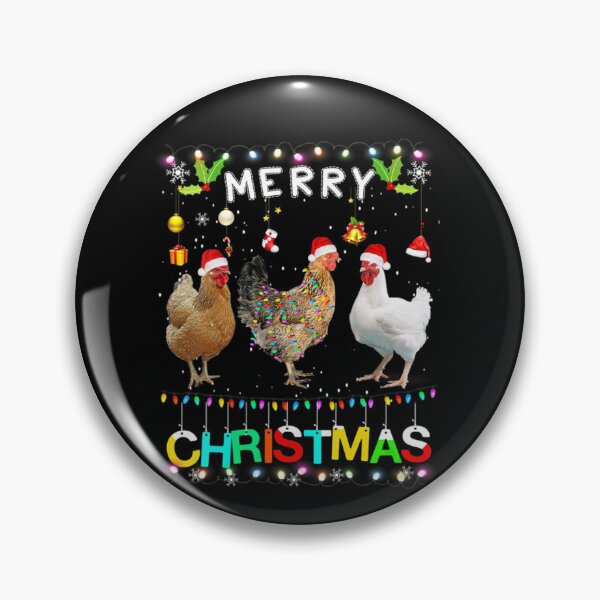 Item preview, Womens Merry Christmas Chicken Shirt Santa Hat Lights Xmas Funny    designed and sold by TheAnimeFactor.
