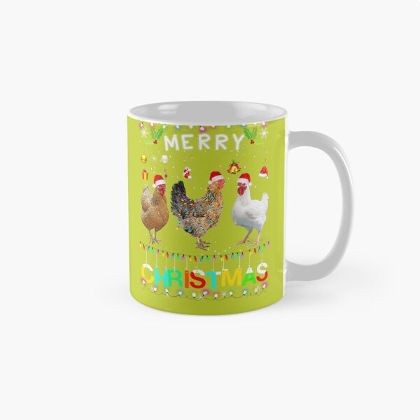 Item preview, Womens Merry Christmas Chicken Shirt Santa Hat Lights Xmas Funny    designed and sold by TheAnimeFactor.